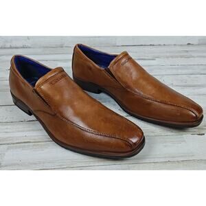 DANIEL HECHTER Comfort Wide Men's Accessible Luxury Brown Leather Loafers Sz 11